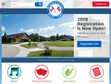Tablet Screenshot of internationalmusiccamp.com